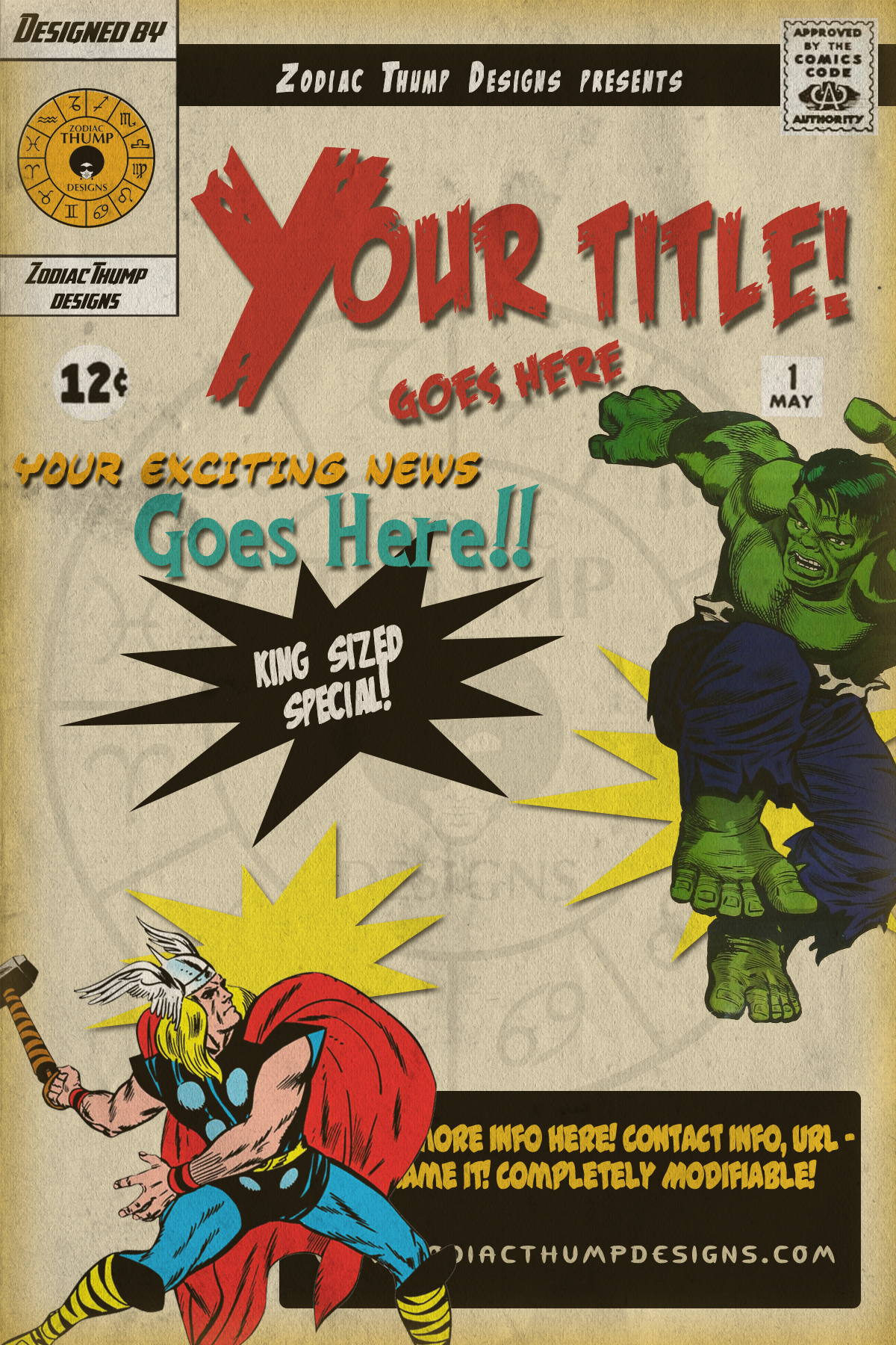 pre designed flyers comic book flyers